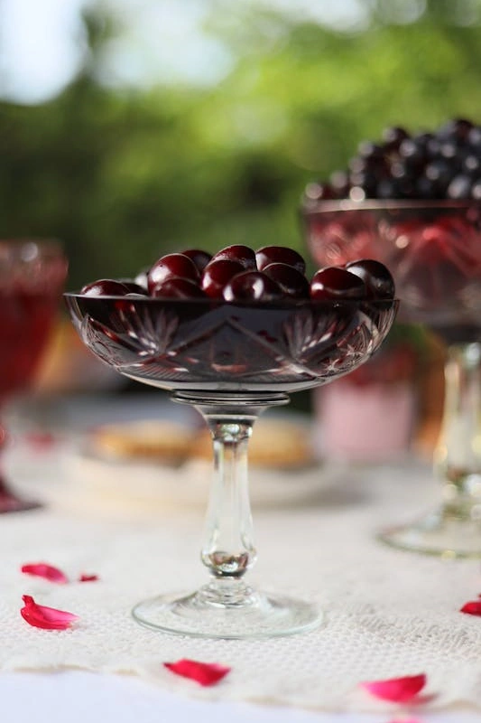 cerises Amarena dans une coupe